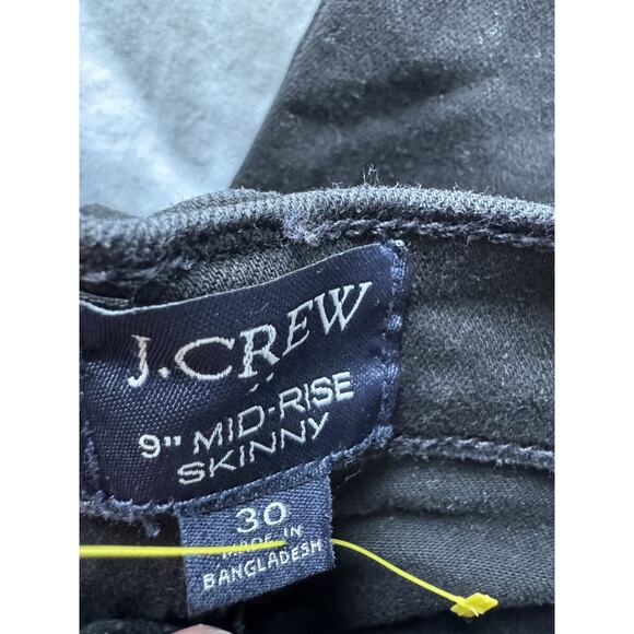 6 for 20 J.Crew 9" mid-rise black skinny jean in signature stretch 30 - Picture 6 of 8